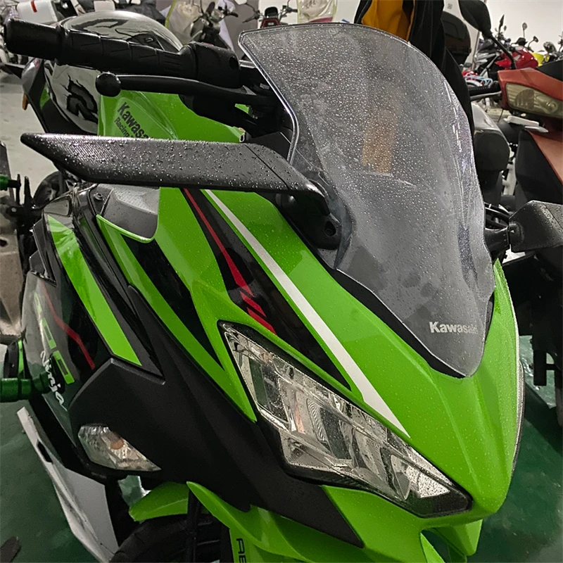 Seitenspiegel Für K&awasaki Für N&inja 300 Ex300 Für N&inja 400 250sl ZX-6R  ZX636 ZX6R Motorrad Klappbare Verstellbare Spiegel Sport Bike Blendfreier  Rückspiegel Rückansicht Spiegel : : Auto & Motorrad