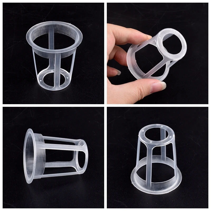 Soilless Cultivation Planting Basket Balcony Veg Hydroponic Colonization Cup Multi-Size Aeroponics Plastic Grow Mesh Pot 50Pcs