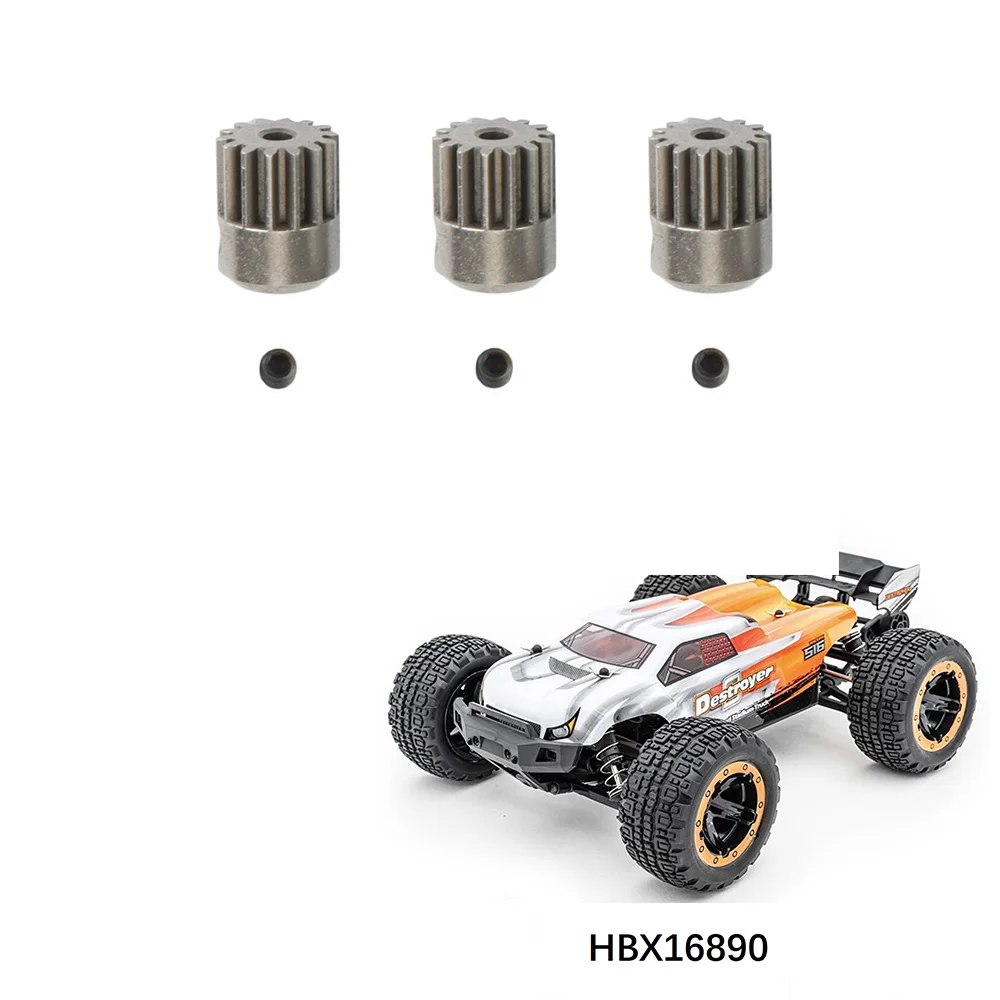 Metal Motor Gear Pinion Gear 14T for HBX 9 9A 16890 16890A SG1601 SG1602 RC Car Spare Parts 3Pcs