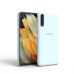 Silky Silicone Soft-Touch Back Protective Phone Case Cover for A13 (White)