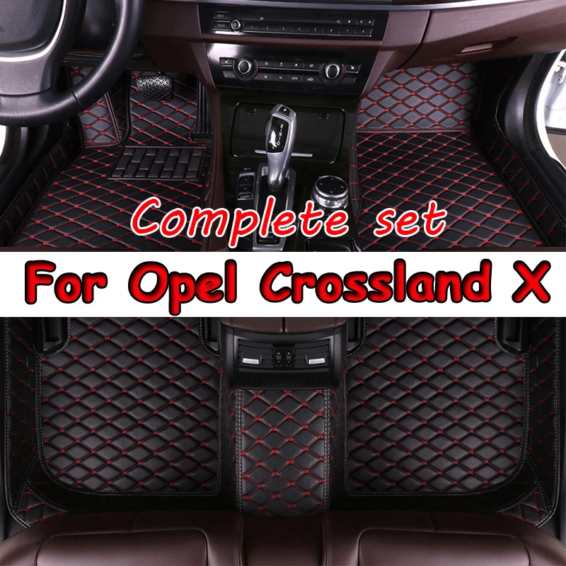 

Автомобильные коврики для Opel Crossland X 2017-2020, Прямая поставка, аксессуары для интерьера, 100%, кожаные коврики, коврики, подставки для ног