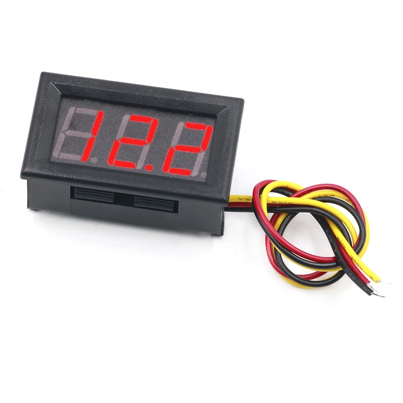 0.56 Inch Mini Red Green Blue LED Display Panel Voltage Meter Voltmeter Home Use Voltage 3 Three Digital DC 4.5V 30V 2 / 3 Wires digital voltmeter