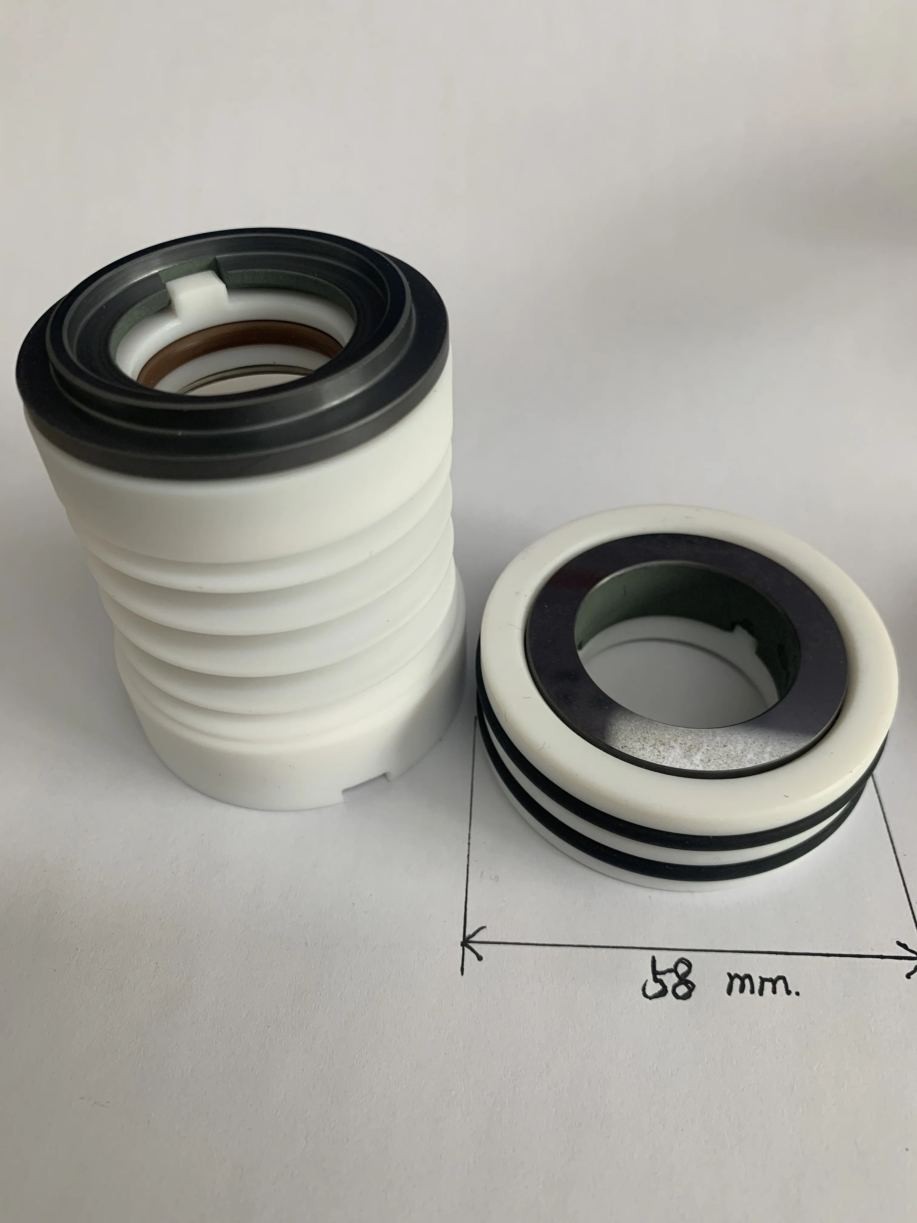 WB3-25 PTFE bellows mechanical seals For KUOBAO Corrosion resistant Chemical Pumps WB3/25 Spare Parts