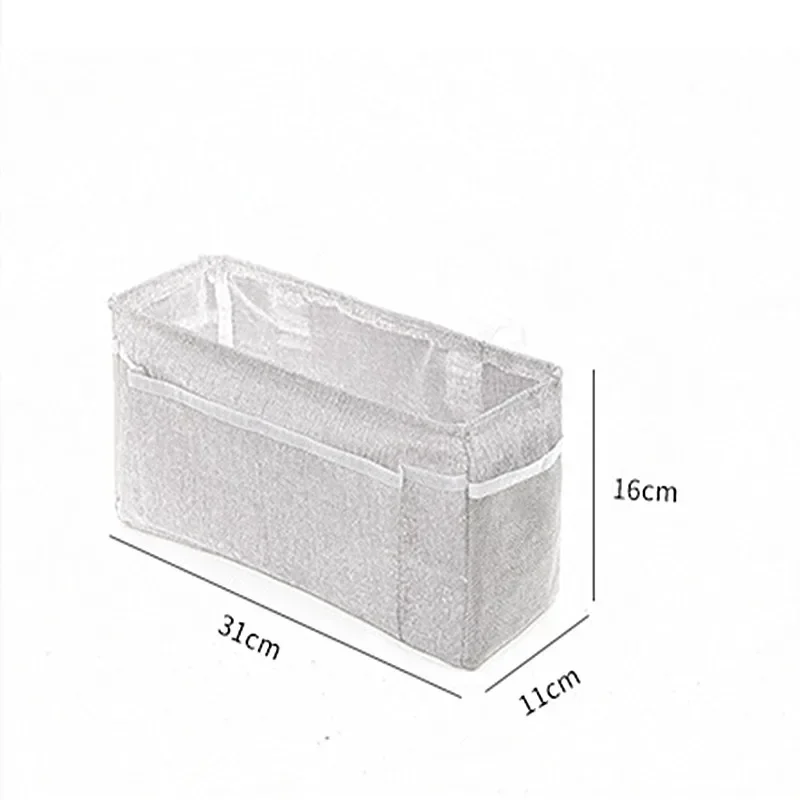 1pcs Multifunctional Bedside Sofa Hanging Storage Bag, Fabric Hanging Basket Bedside Shelves for Dormitory and Apartment Storage 5
