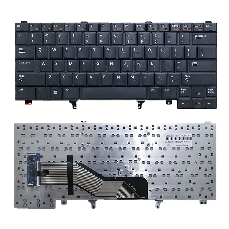 Teclado Inglês do Portátil para Dell E6420 E5420 E5430 E6220 E6320 E6330 E6420 E6430 Nós com Vara Apontando sem Backlight Novo - Imagem 5
