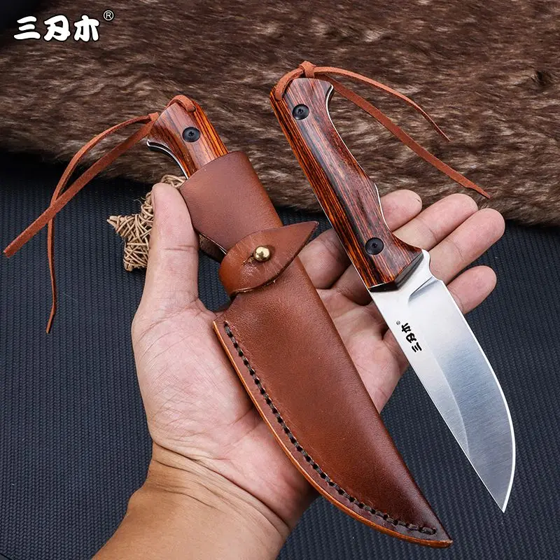 SANRENMU NEW S771 Straight Handle Knife Outdoor Camping Hunting
