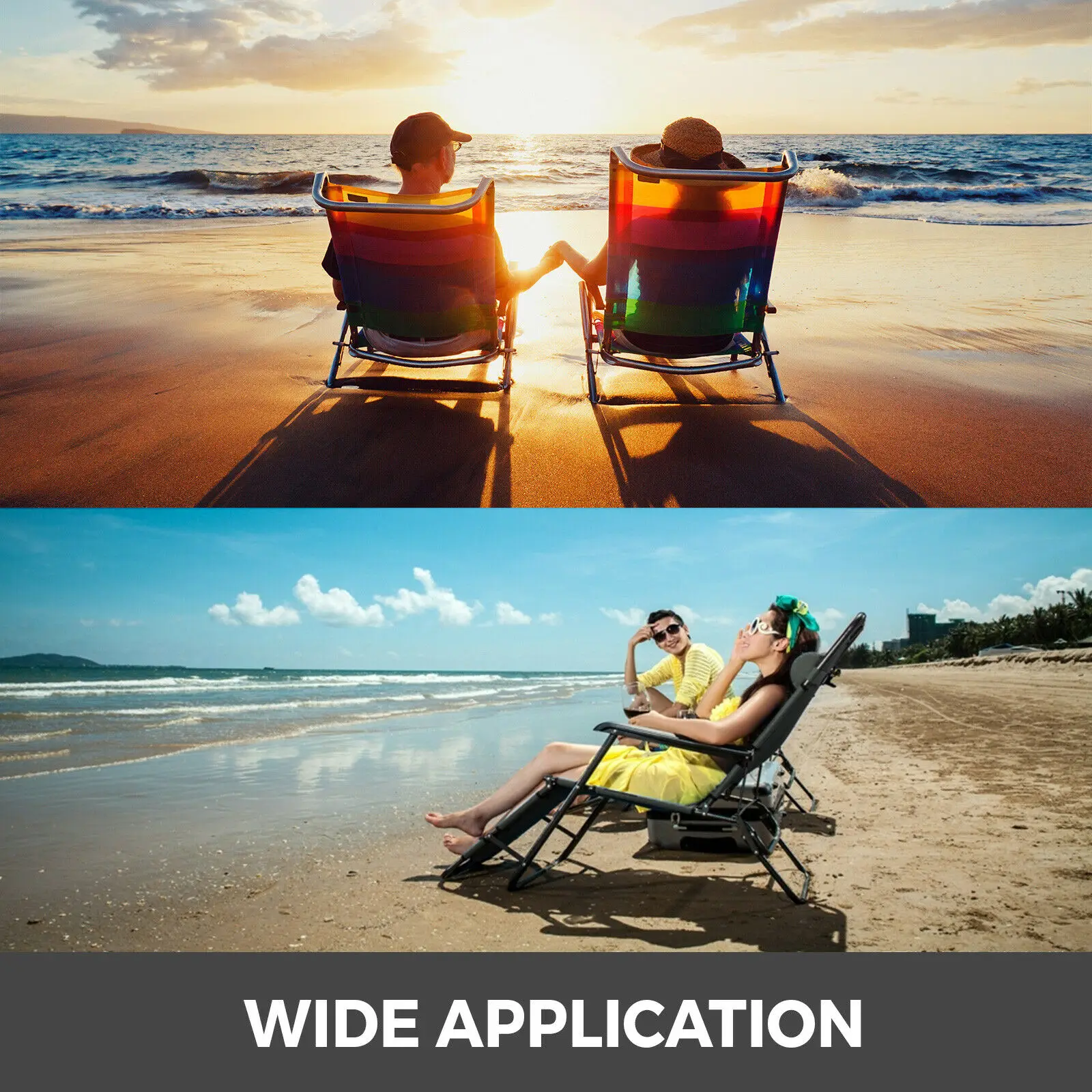 Silla de campamento plegable para respaldo, cama portátil para siesta, Camping al aire libre, pesca, salón de playa plegable