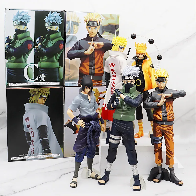 

Экшн-фигурка Узумаки Наруто Namikaze Minato Uchiha Sasuke Kakashi, фигурка модели, игрушечные украшения, игрушки