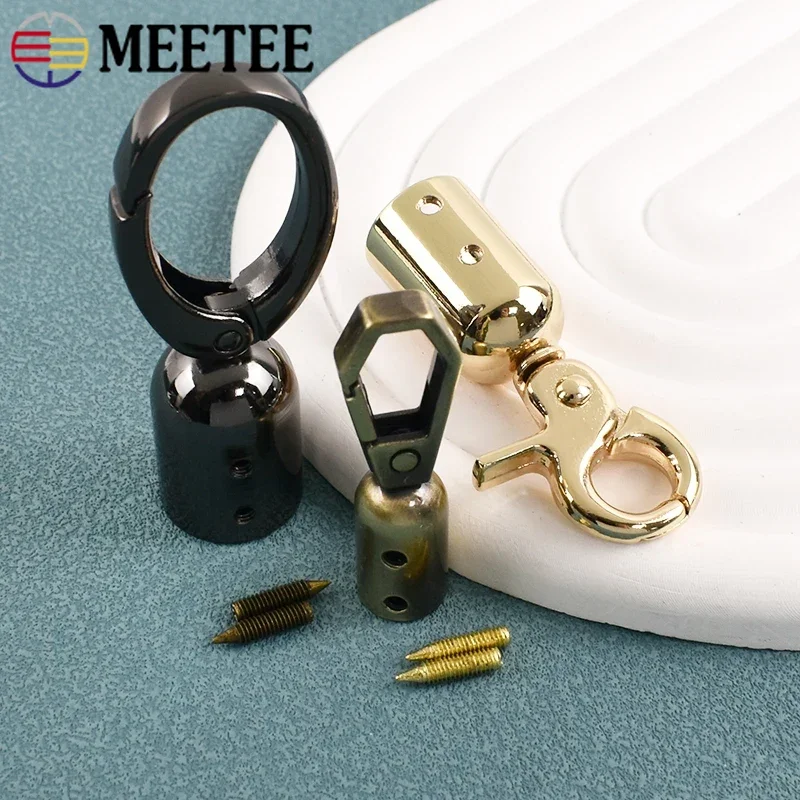 5Pcs 8-15mm Metal Buckles Bag Strap Stopper Cap Hanger Tassel End