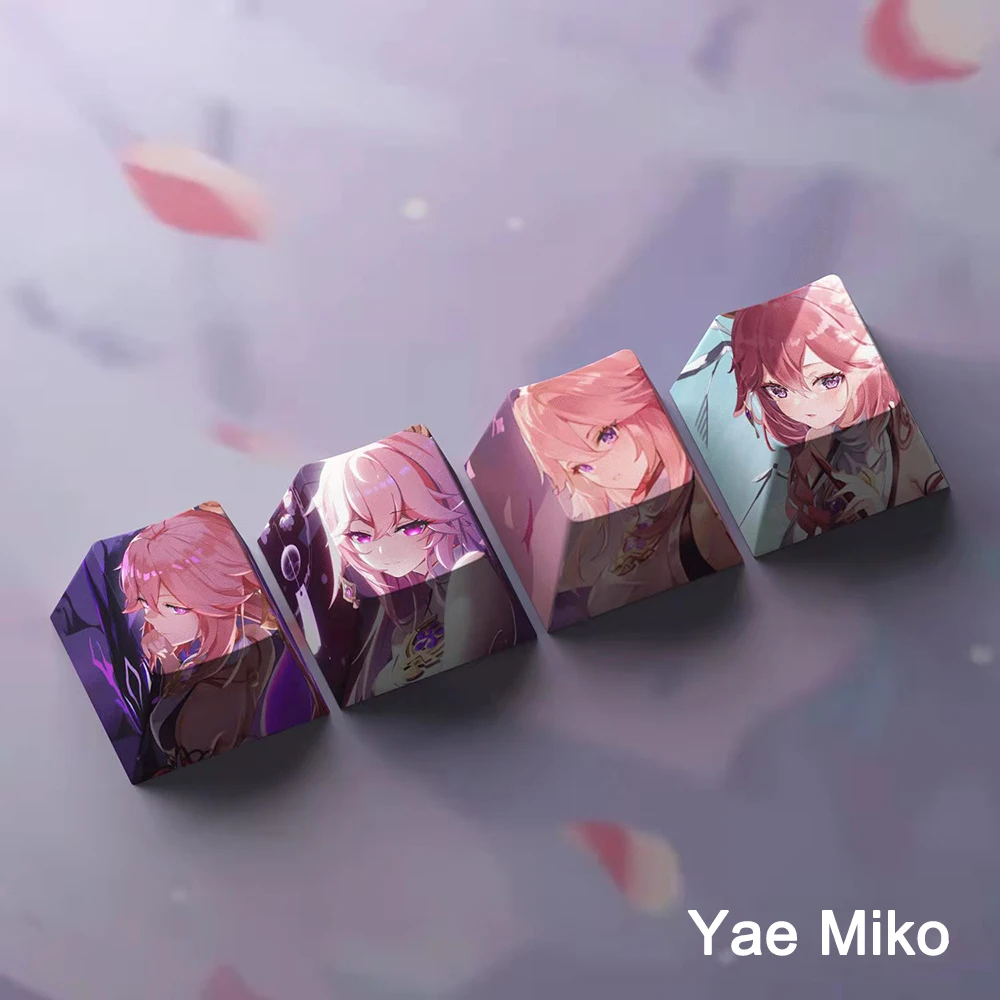 Keycap 4pcs Jogo Personagens Anime Personalidade Keycap