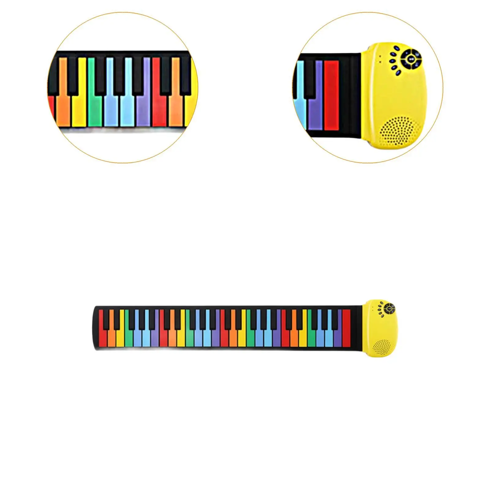 49 Keys Roll up Piano Portable Piano Musical Instruments Silicone Sturdy Hand