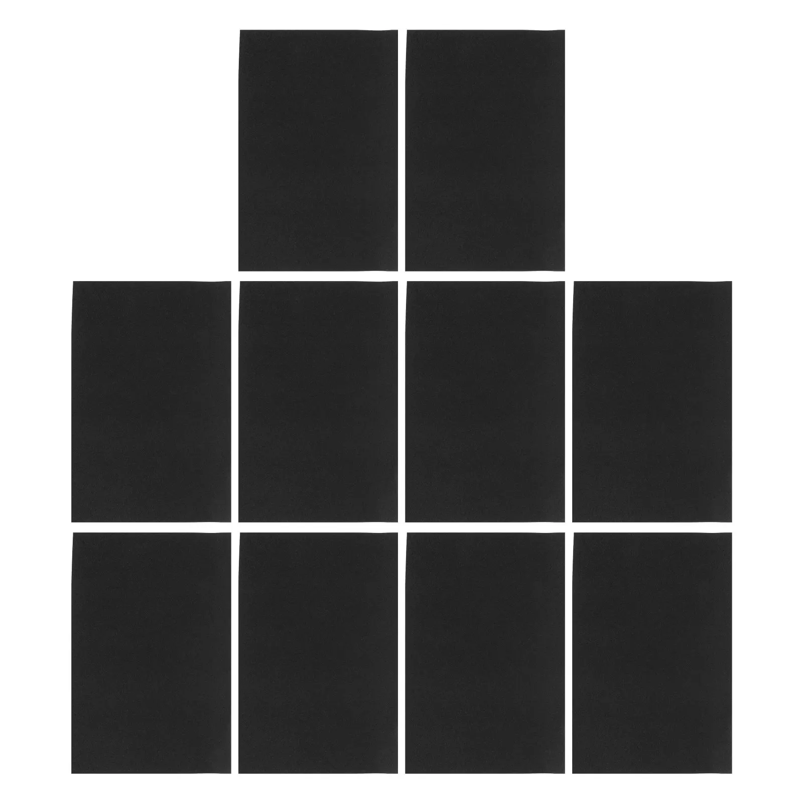 어린이를위한 10Pcs 다목적 검은 색 사포 시트 모래 그림 예술 오일 파스텔 그리기 낙서 공예 프로젝트 스케치