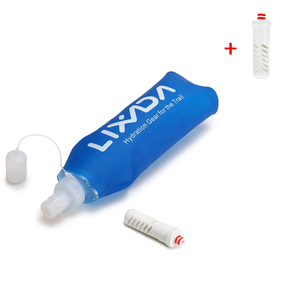 Portable Soft Flask Water Purifier Bottle with Filter Campers Haven