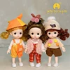 New BjD 16CM Doll For Gitls 13 Movable Joints Cute Face and Blue Eyes with Clothes Shoes Mini Dolls Girl Gift for Girls Diy Toys 1