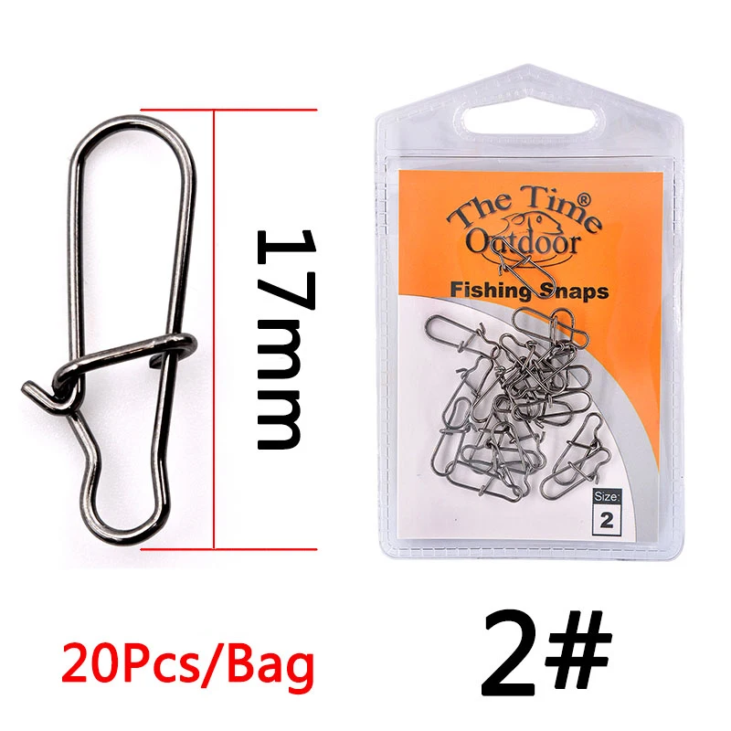 Clip Barilotto Rotanti A Scatto Rapido Per Pesca Dorisea – Acciaio Inox Misure 0#~6 Confezione Multipla