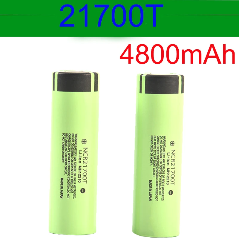 

100%/Originele 21700 NCR21700T Lithium Oplaadbare Batterij 4800Mah 3.7 V 40A Hoge Ontlading Batterij High-Drain Li-Ion Batterij
