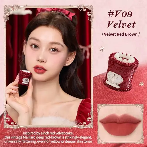 Flowerknows Strawberry Cupid Lipstick Cake Matte Velvet Lipgloss Lip Mud Makeup Korean Flower Know Lip Cream For Girls&Women - Image 14
