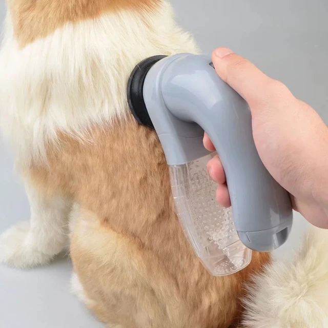 Brosse aspirante et tondeuse pour chien et chat