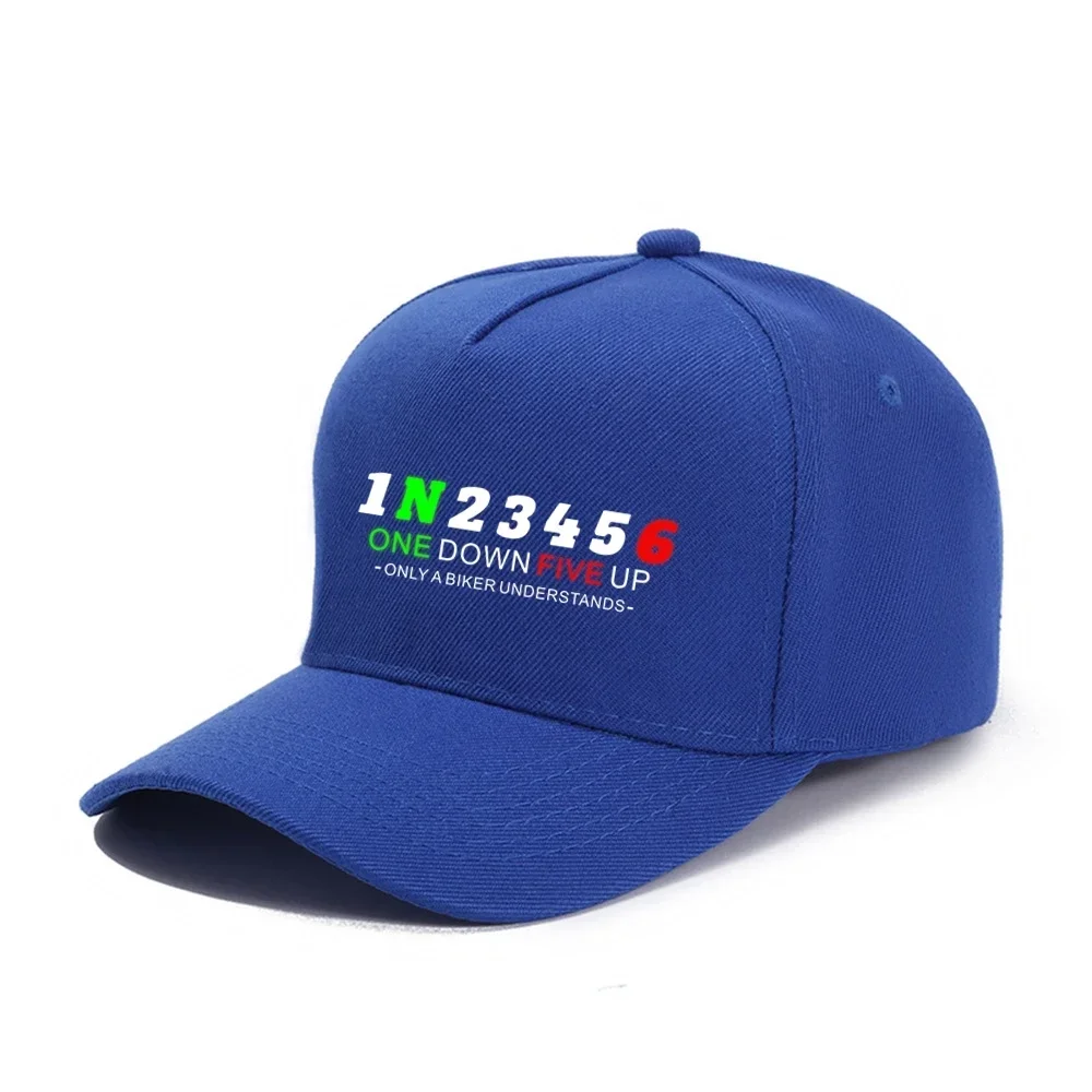 1N23456 Shift Gear Moto Baseball Cap Suzukies Men's Retro Hondaes Peaked Cap Adjustable Dad Hat Shade Sport Baseball Hats 5