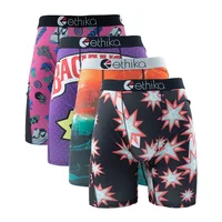 4PCs Ethika Sexy Men Underwear Boxer Shorts Fashion Printed Panties Lingerie Man Underpants Boxershorts Plus Size Boxers Briefs 1