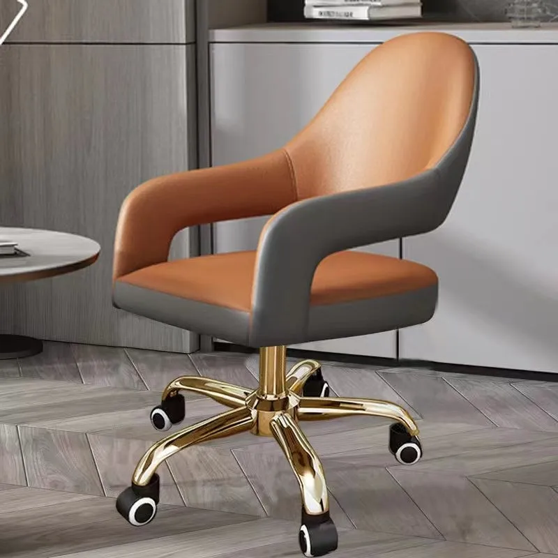 

Luxury computer household swivel study chair Ergonomic backrest boss office chair comfortable long-lasting makeup furniture