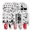 Nail Stamping Plates Stainless Steel Nail Art Image Plate Stamp Template Stencil Tools Stamping Nail Art Manicure Tool 6