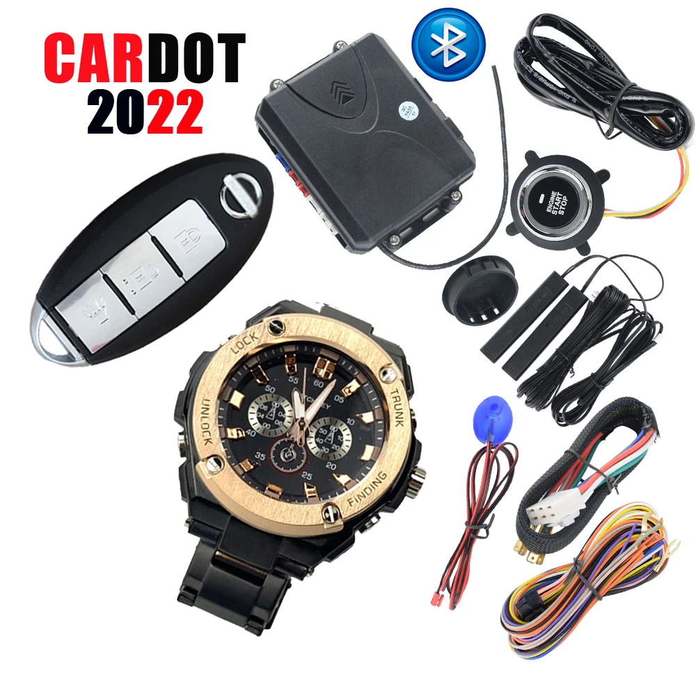 Cardot Watch Smart Key Remote Engine Start Stop Auto Central Lock