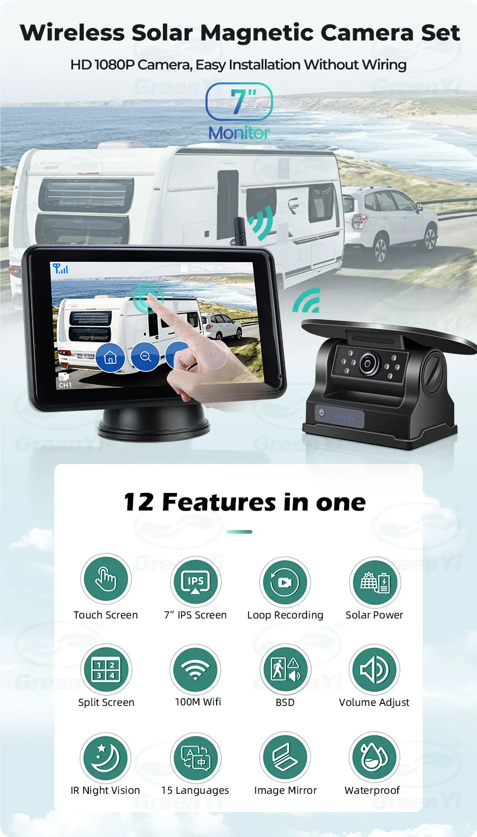 monitor and camera overview on a workbench