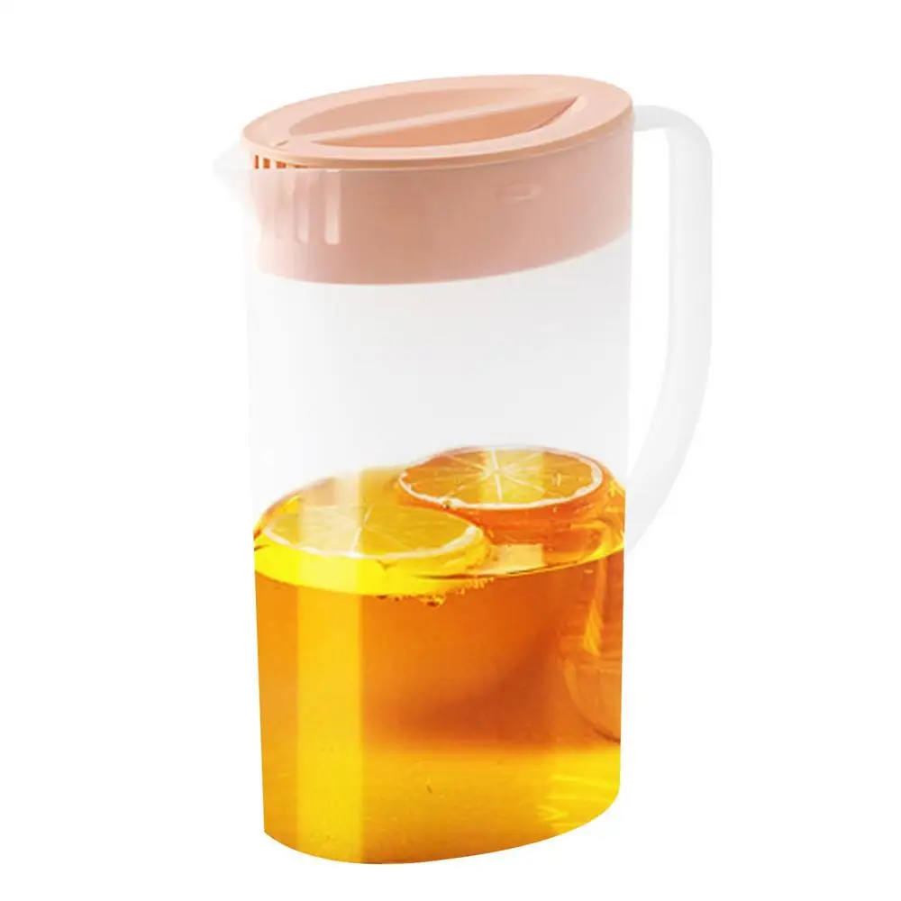 1.5L/2L Large Water Pitcher With Handle And Lid Heat Resisttant Cold Hot Kettle Large-capacity Tea Pitcher Water Juice Jug