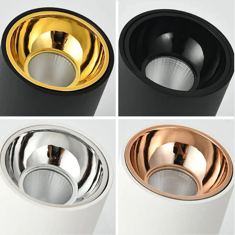 5W 10W 15W 20W 30W Cylinder Livingroom Kitchen Bedroom Foyer Offcer Rose Gold Dimmable LED Ceiling lights