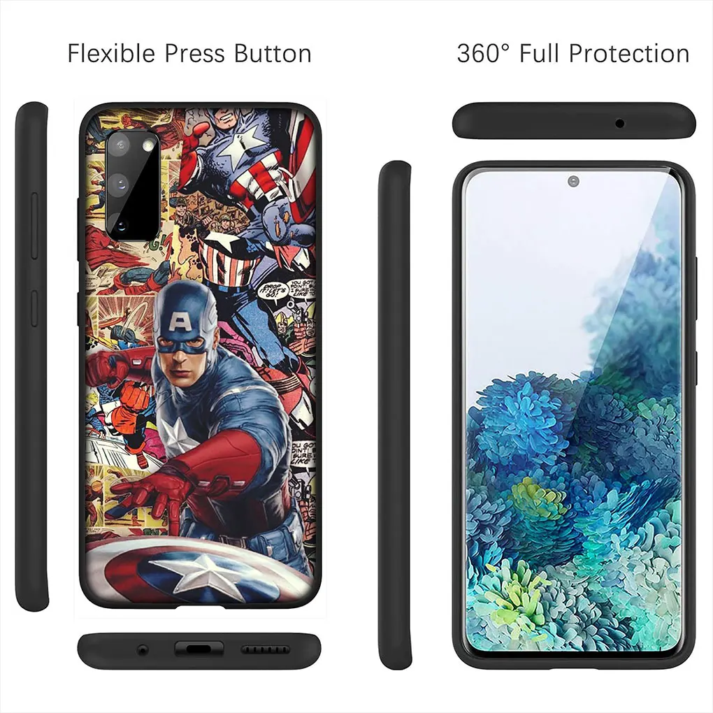 Funda para Nothing Phone 1 Oficial de Marvel Capitán América Escudo  Transparente - Marvel