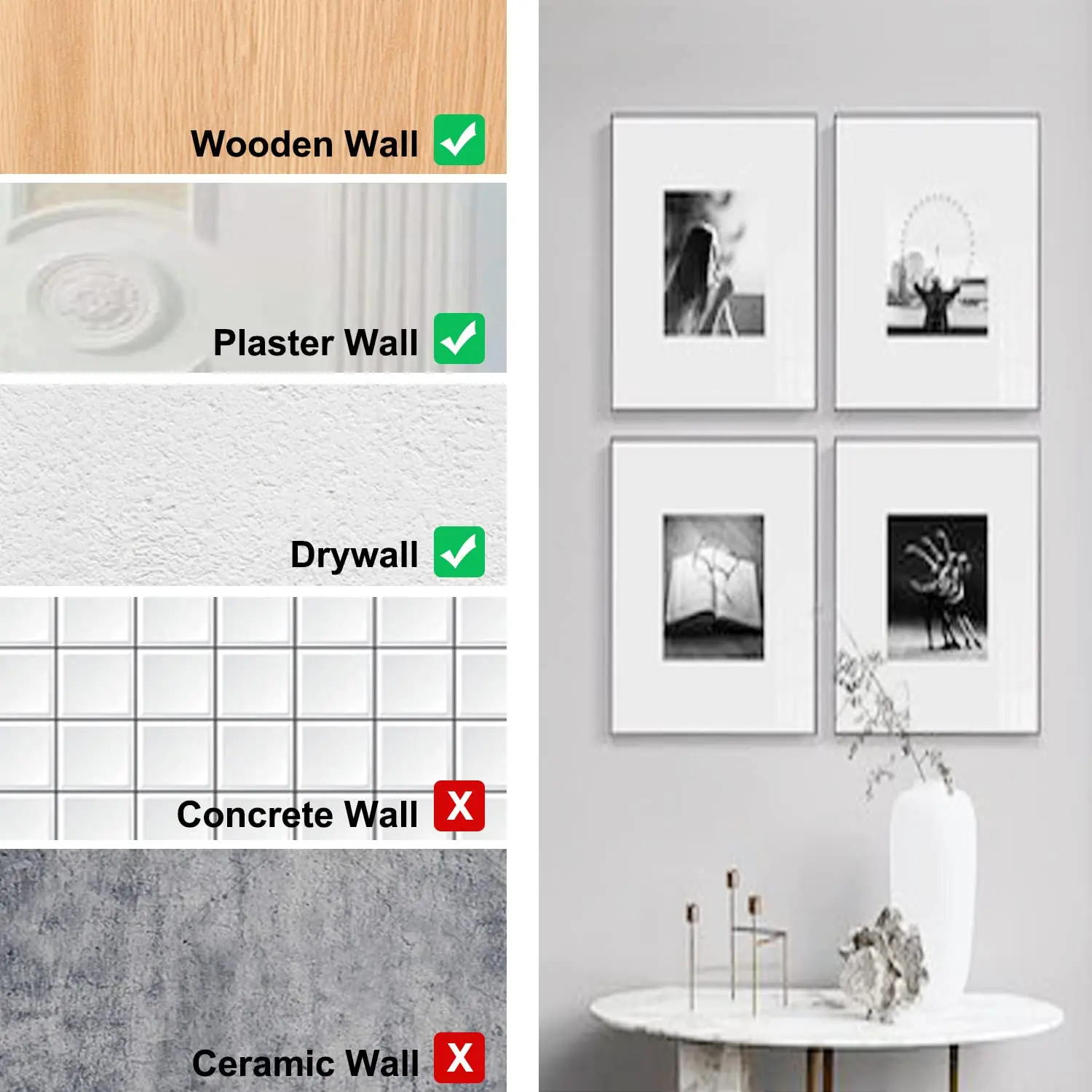 Picture Hangers Heavy Duty Picture Hanging Kit Hooks Hanging Nails For Drywall Wooden Wall Mirror Clock Hook 127PC picture frame hangers hanging hooks wall hooks