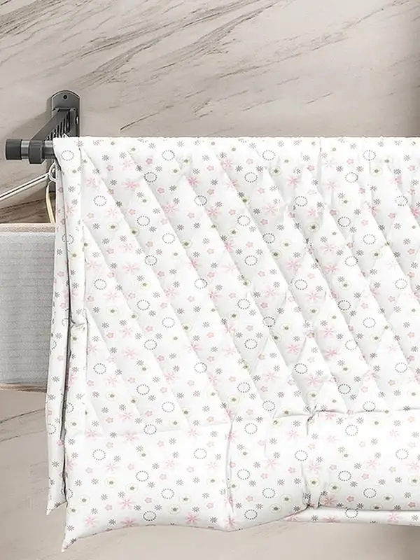 Wall Rack for Clothes Foldable Wall Drying Rack Wall Mounted Clothes Drying Hanger for Laundry Folding Indoor Laundry Hanger 4
