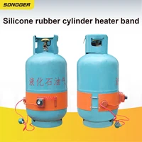 Ceinture Chauffante en Silicone pour Bouteille de Gaz 15KG 50KG Chauffage Électrique Thermostat Réglable Antigel Usage Industriel et Domestique 1