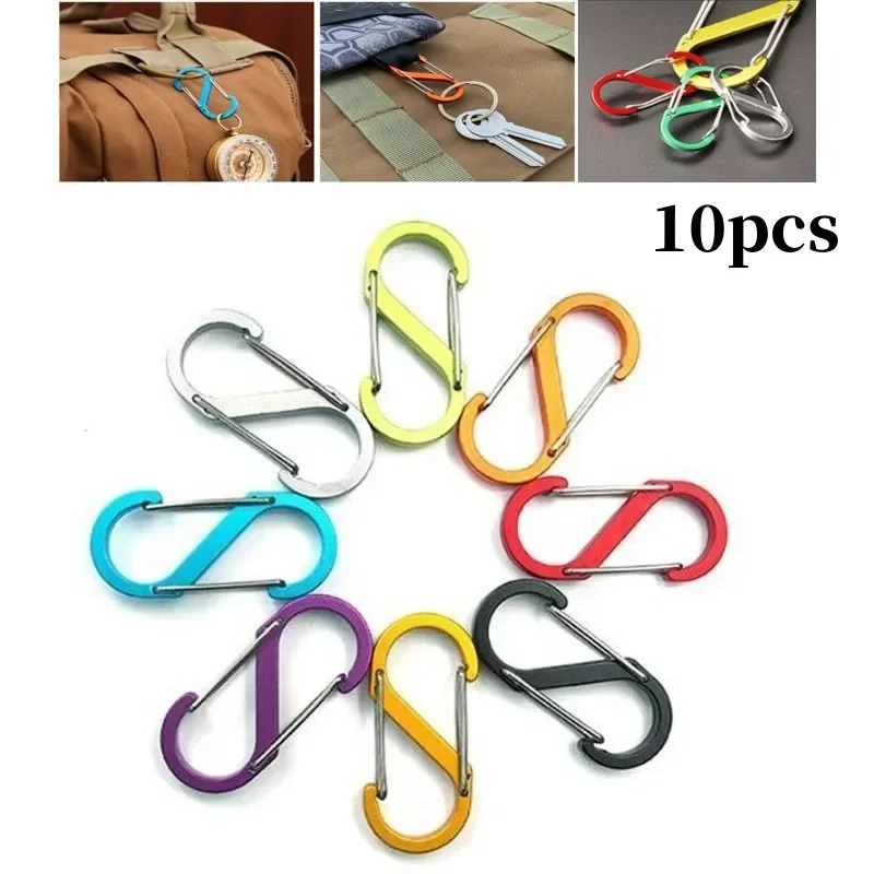 Climbing Buckle Belt Buckle Accessories 10pcs S-shaped Wire Buckle