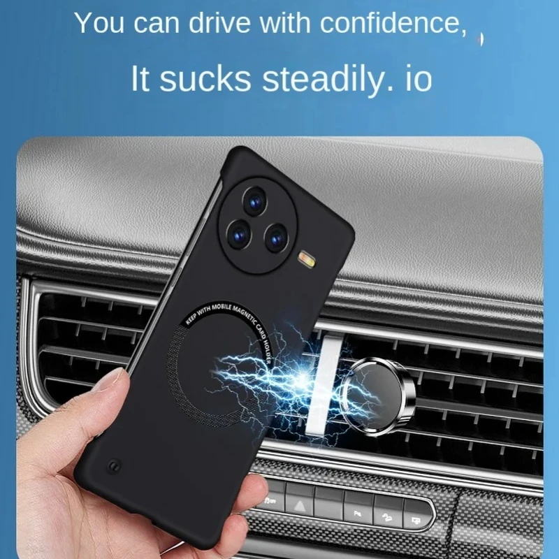 Ultra Thin Frameless Magnetic Hard PC Phone Case For POCO F7 Pro Ultra F6 X7 X6 Pro Magsafe Candy Color Shockproof Protect Cover view 2