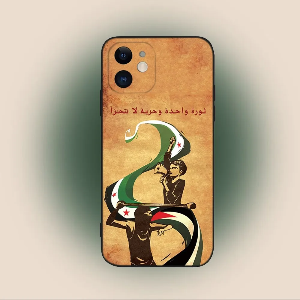 Syrian Revolution Flag Phone Case For iPhone 15 14 13 12 11 Plus Pro Max XS X XR SE Mini 8 7 Soft Silicone Cover