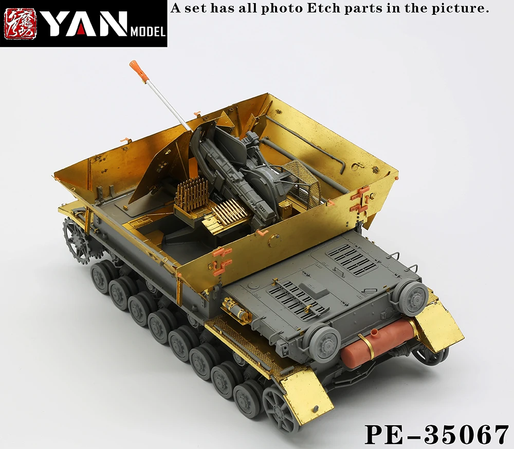 

Yan Model PE-35067 1/35 3.7cm Flak Auf Fgst Pz.Kpfw.IV for Border Model BT-007