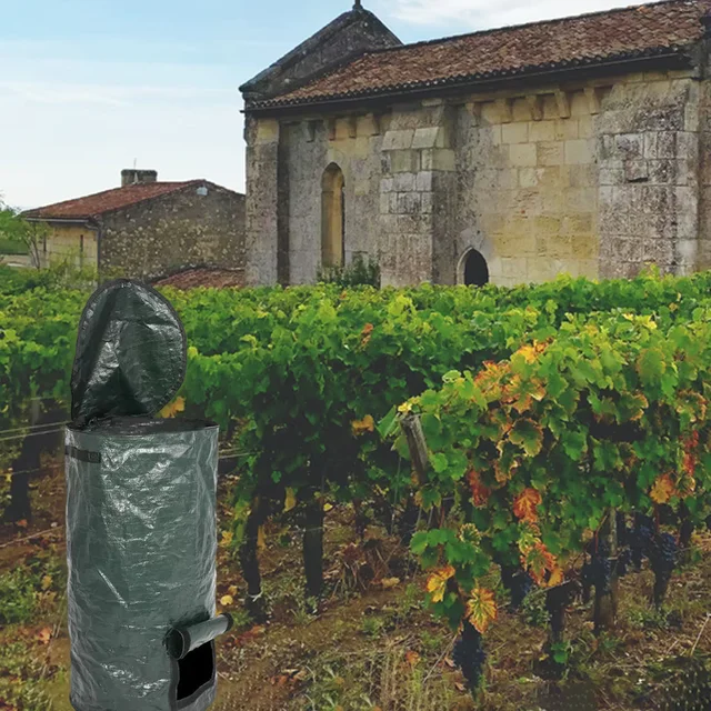 Kerti Vízálló Komposzthulladék -Táska Összecsukható Erjesztési Tartály Újrafelhasználható Kollektor Levélzsák Tároló 34 Gallon - Image 2