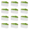 GY39 12pcs N TT  OO O Scale Model Rectangle Flowerbed Park Garden Border 2