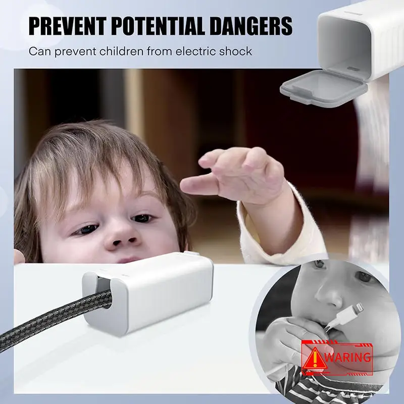 5Pcs Anti Electric Cover Phone USB Cable Safe Cover Home Baby Safety Products Kids Security Protection