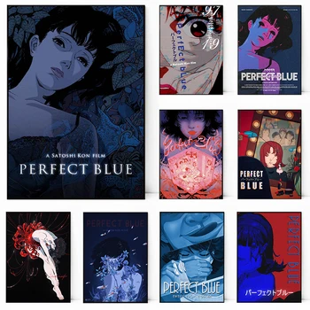 perfect blue canvas Japanese anime horror movie poster Canvas printing wall art decoration painting For Home Bedroom decoration 1