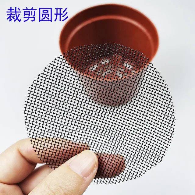 Virágcserép Alsó Lyuk Háló Fonal Műanyag Kerámia Medence Hálópad Rovarbiztos Szivárgás Talaj Növényi Szerszámok - Image 3