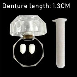 Halloween Vampire Fangs & Elf Ears Cosplay Accessories - Horror & Werewolf Role Play Dress - Up Props (1.3CM Denture)