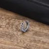 Vnox Fashion Solid Chain Hoop Earrings for Men Boys, Anti Allergy Stainless Steel New Gothic Ear Gifts Jewelry 6