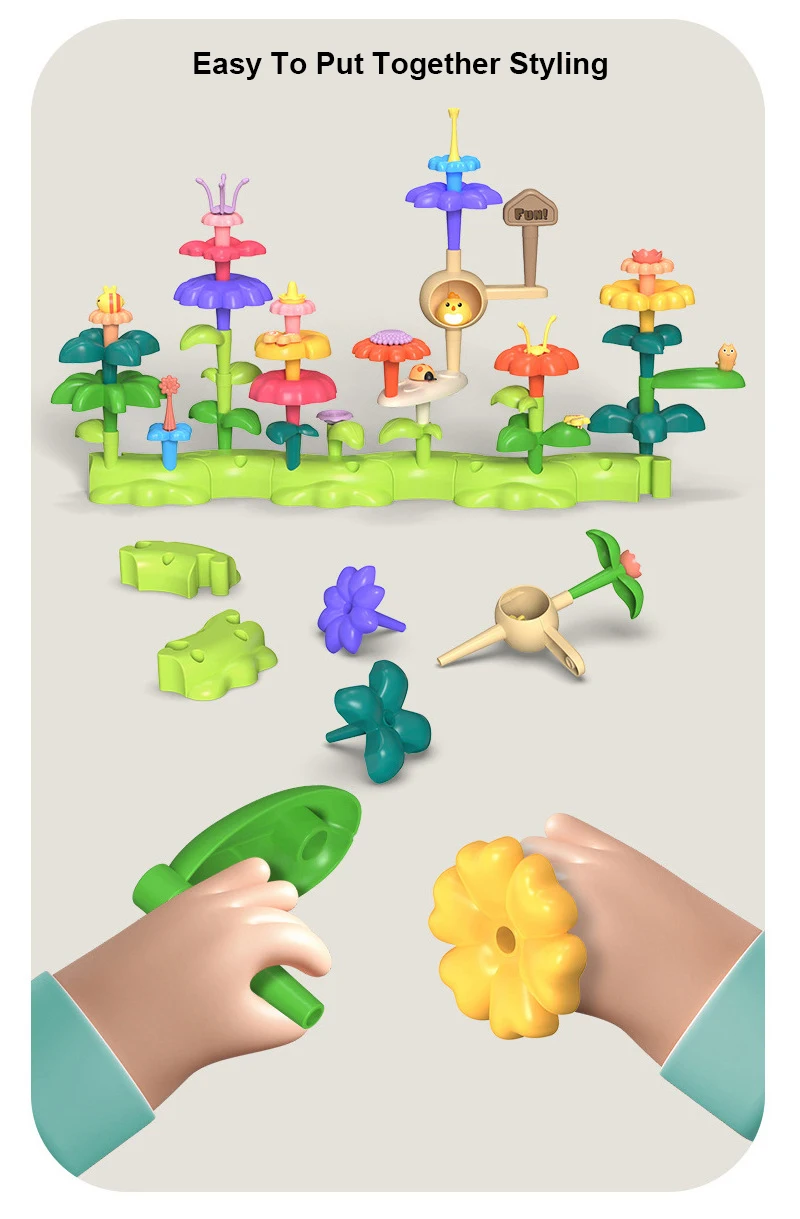Kit Construction Fleurs Felicify 1123 Pièces - Bouquet Hibou En Blocs, Avec Housse De Protection, Pour Adultes Et Enfants