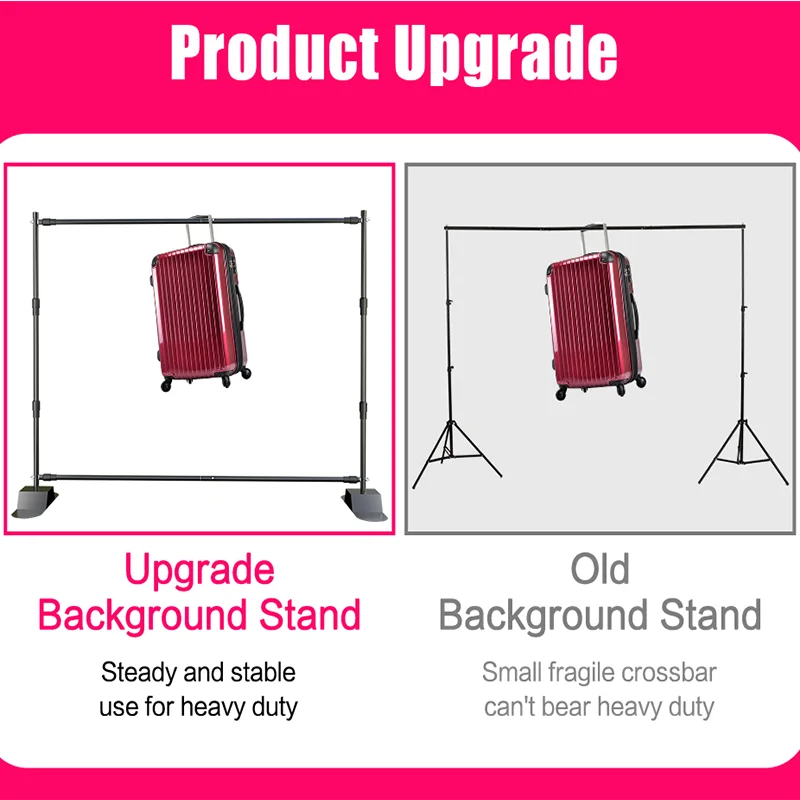 2.4x3M Backdrop Background Stand Frame Support System Muslin Green Screen With OXford Bag For Photography Photo Studio Video — view 5