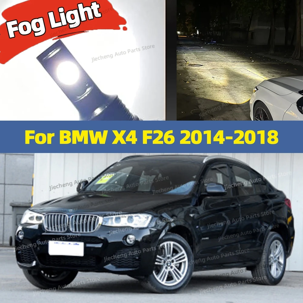 2개 6000K LED 안개등 블브 25000LM CSP 자동차 램프 캔버스 플러그..