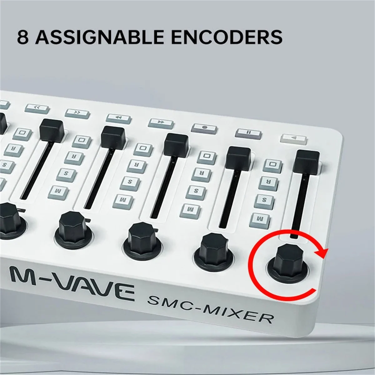 Wireless MIDI Controller Mixing Console BT Connection Battery Type-C Supply USB For Windows/Mac/Ios/Android
