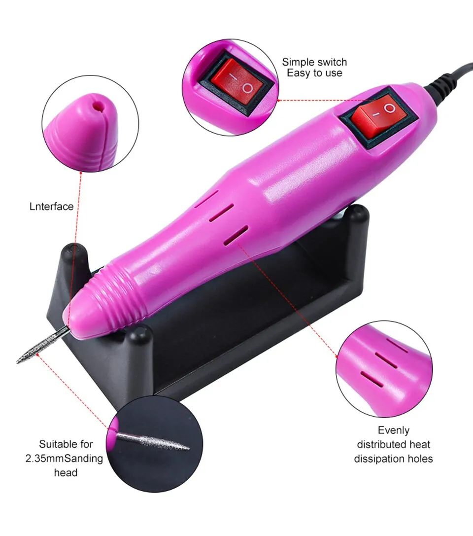 20000rpm Professional Nail Drill Machine Electric Nail File for Manicure Nails & Toenail Manicure Nail Art Pedicure File Tools